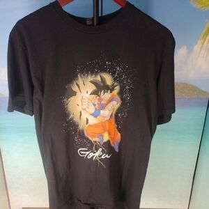Dragon Ball Z Goku Gildan Black and Orange Anime Short Sleeve Tee LG